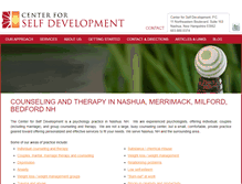 Tablet Screenshot of centerforselfdevelopment.com